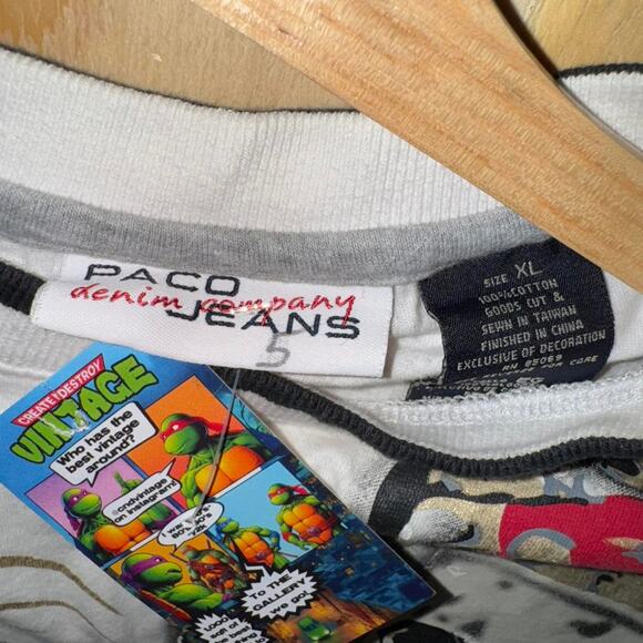 Vintage y2k paco jeans grunge skull t-shirt - Picture 4 of 4